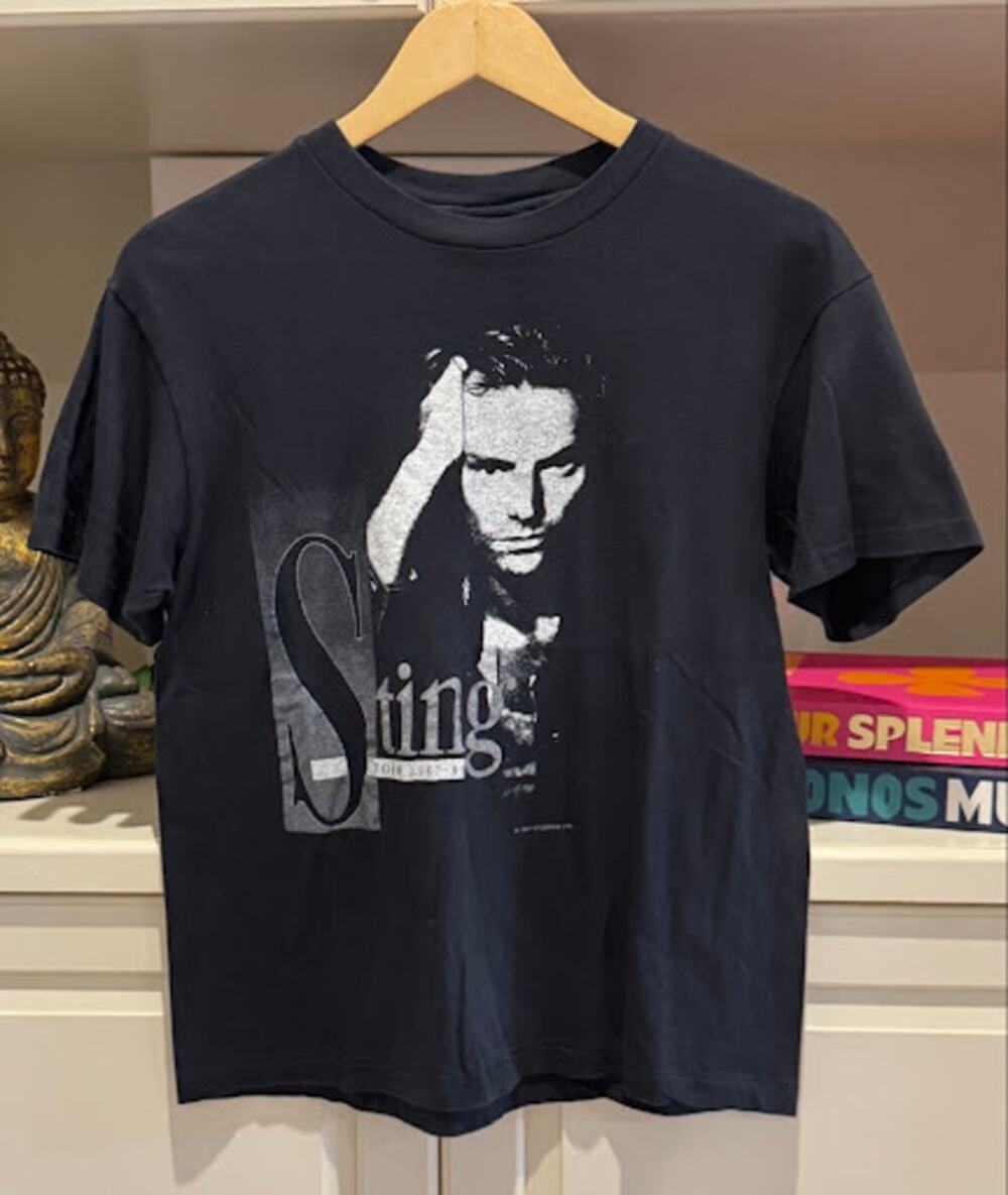 Vintage 1987-1988 Sting Nothing Like The Sun Tour Shirt Hanes Tag USA S/M